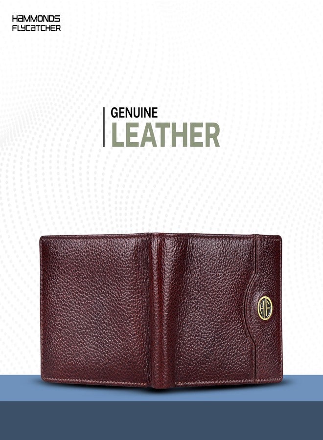 HAMMONDS FLYCATCHER RFID Protected Bi-Fold Wallet for Men Leather Original, Mens Wallet, Leather Wallets for Men, Stylish Purse with 6 Card Slots, 1 ID Slots, Coin Pocket, Mens Gift - Brown - Image 2